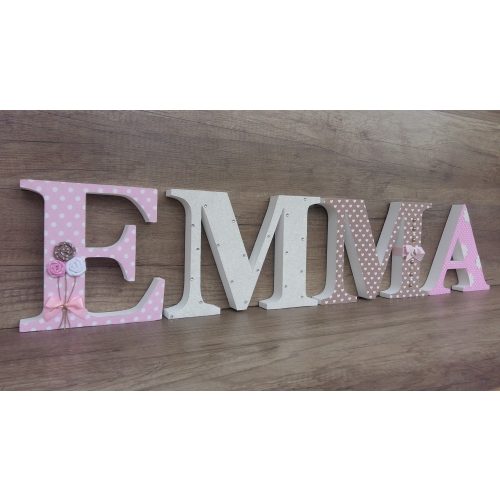 EMMA stílusú dekor betűk