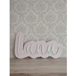 Rózsaszín,hangjegyes név dekoráció, dekor betűk  bármilyen névvel