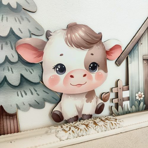 Farm állatok kis tehén figura 2. 