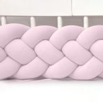 Velúr 4 szálas fonott rácsvédő több méretben,púder rózsaszín