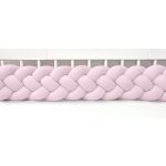 Velúr 4 szálas fonott rácsvédő több méretben,púder rózsaszín