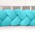 Bársony fonott rácsvédő türkiz, több méretben