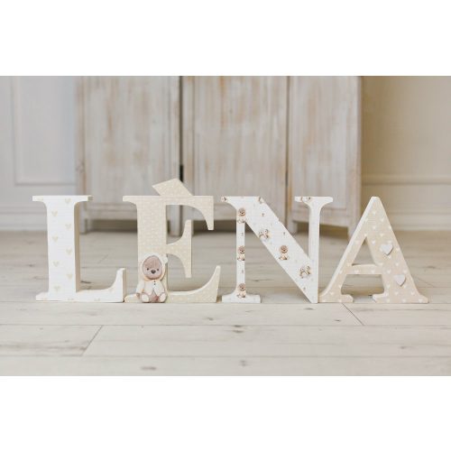 "LÉNA" stílusú dekor betűk bármilyen névvel