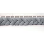 Bársony fonott rácsvédő sötétszürke, több méretben