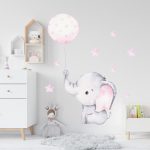 Mini elefánt lufival falmatrica szett 
