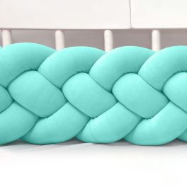   Velúr 4 szálas fonott rácsvédő több méretben,  lazúr menta