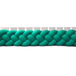 Velúr 4 szálas fonott rácsvédő több méretben,smaragd