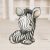 Afrikai állatok zebra figura 