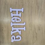 Dekor betűk ajtóra bármilyen névvel, színnel