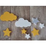  Sárga-szürke stílusú dekor betűk bármilyen névvel