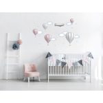 Solid hőlégballonos falmatrica szett rose