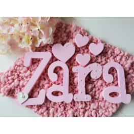   "Zara" minimál stílusú dekor betűk bármilyen névvel! 