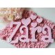 "Zara" minimál stílusú dekor betűk bármilyen névvel! 