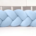 Bársony fonott rácsvédő babakék, több méretben