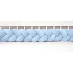 Bársony fonott rácsvédő babakék, több méretben