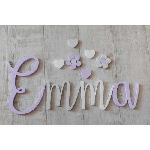 Minimál,Emma stílusú betűk bármilyen névvel!