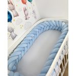 Fonott rácsvédő (kalász) több méretben babakék