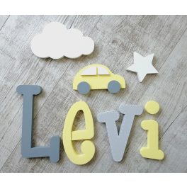   "Levi" minimál stílusú dekor betűk bármilyen névvel! 