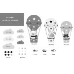 Nyuszi Bogi és barátai falmatrica pasztell XXL