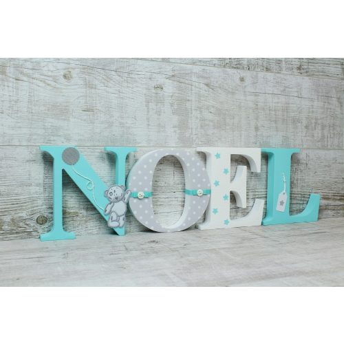 Mentás Noel stílusú dekor betűk