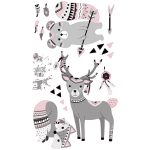 Indián nyár falmatrica szett babarózsaszín XXL