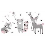 Indián nyár falmatrica szett babarózsaszín XXL