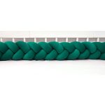 Bársony fonott rácsvédő smaragdzöld, több méretben