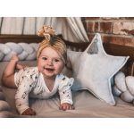 Bársony csillagpárna világos szürke