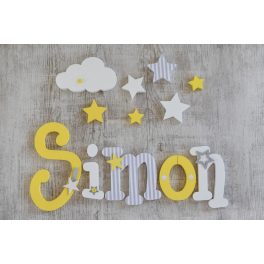   "Simon" stílusú dekor betűk bármilyen névvel! 