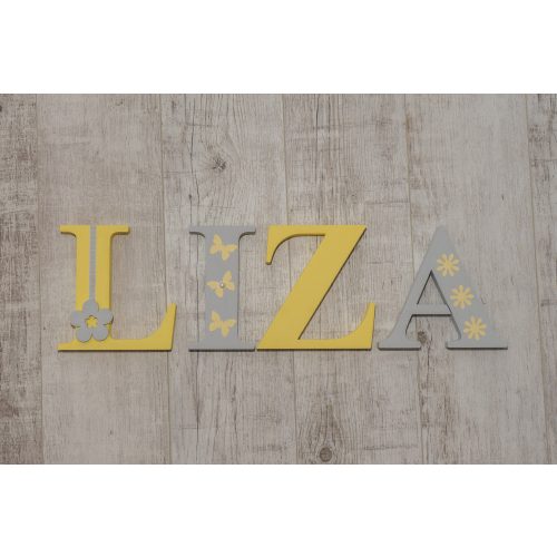 "LIZA" stílusú dekor betűk bármilyen névvel