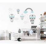 Utazó kutyusok  falmatrica kékes-menta XXL