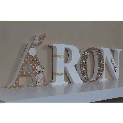ÁRON stílusú dekor betűk bármilyen névvel! 