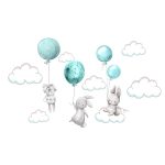 Nyuszi lufis falmatrica menta