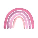 Szivárványos falmatrica pink 100cm