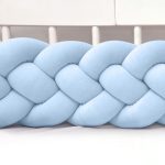 Velúr 4 szálas fonott rácsvédő több méretben, babakék