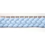 Velúr 4 szálas fonott rácsvédő több méretben, babakék