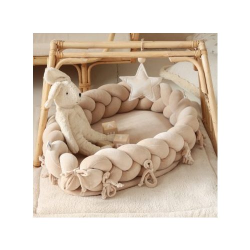 Fonott babafészek 2in1 bézs