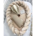 Fonott babafészek 2in1 bézs