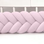 Fonott rácsvédő (kalász) több méretben pasztell rózsaszín