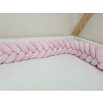 Fonott rácsvédő (kalász) több méretben pasztell rózsaszín