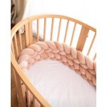 Velúr 4 szálas fonott rácsvédő több méretben, karamell