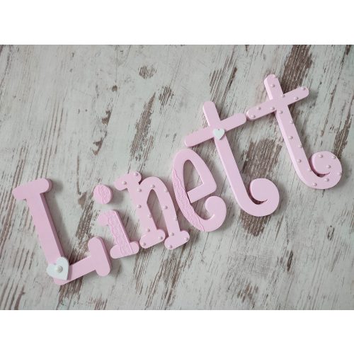 "Linett" stílusú dekor betűk bármilyen névvel