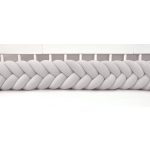 Fonott rácsvédő (kalász) több méretben világos szürke