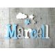 "Marcell " minimál stílusú dekor betűk bármilyen névvel! 