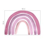 Szivárványos falmatrica pink 180cm XXL