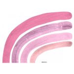 Szivárványos falmatrica pink 180cm XXL
