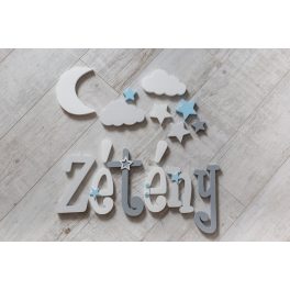   "Zétény" minimál stílusú dekor betűk bármilyen névvel! 