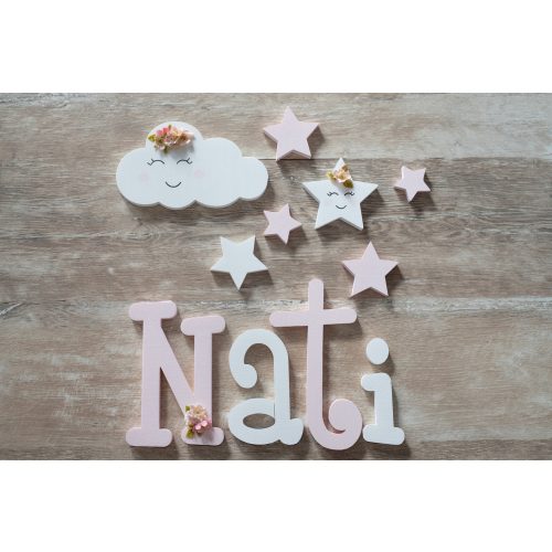 "Nati" stílusú dekor betűk