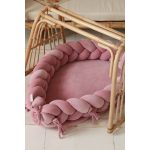 Fonott babafészek 2in1 mályva