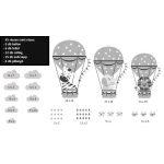 Zebra Zénó és barátai falmatrica kék